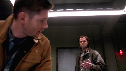 Sam asks Dean for a word.